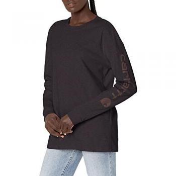 Carhartt Damen Longsleeve Shirt Rot XS Workwear Logo