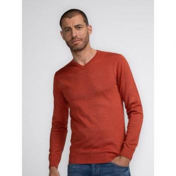 Pullover con V profondo Petrol Industries, cod. prodotto M-300-KWV200, colore ciliegia calda