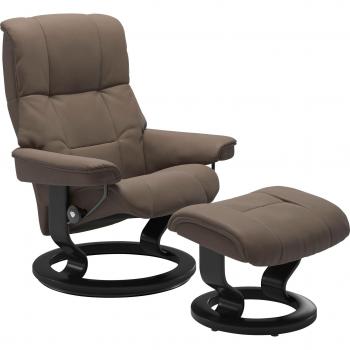 Stressless Mayfair Relaxsessel (Set) – mit Hocker, Classic Base, schwarz, S/M/L
