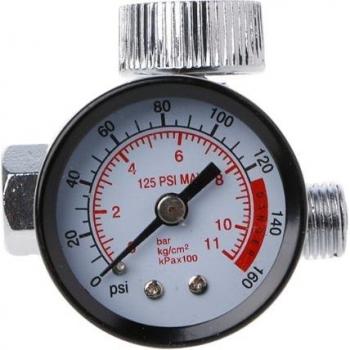 Pneumatic Air Pressure Gauge with Regulator Valve 1/4