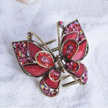 Vintage Butterfly Hair Claw Clip