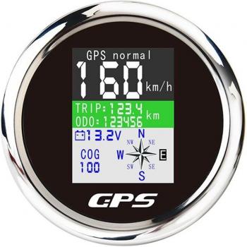 Digitaler 85 mm Tacho für Fahrzeuge: wasserdicht, GPS, Kilometerzähler, TFT‑Display