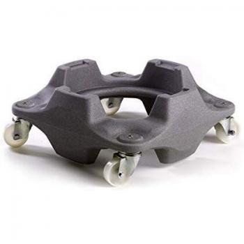 Rolly, support en plastique pour fûts de 75 et 100 litres, 4 roues pivotantes, empilable