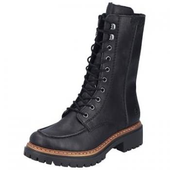 RIEKER Winterboots Damen 41 Schwarz, unifarben, Lederimitat, warmgefüttert