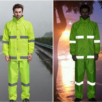 Pantalon de pluie fluorescent