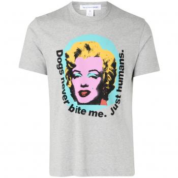 Comme des Garçons Shirt featuring Marilyn Monroe design Gray XL