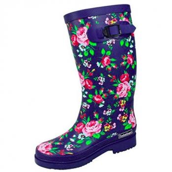 Bockstiegel Damen Regenstiefel Julia dk-blau/multi