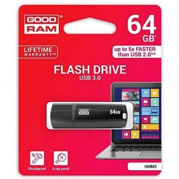 USB‑Stick Goodram UMM3 0640 K0r11 – 64 GB – Schwarz