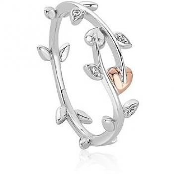 Sterling Silver Tree of Life Vine Ring featuring Topaz Gemstone