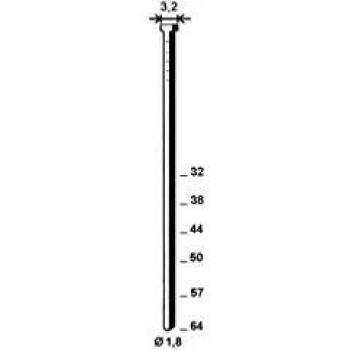3655 finettes brads galvanisés en bande 26° D. 1,8/3,2 x L. 50 mm BR1850 6BR502 Alsafix