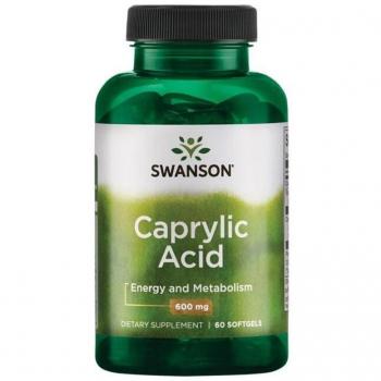 Swanson Caprylic Acid 600mg Softgels