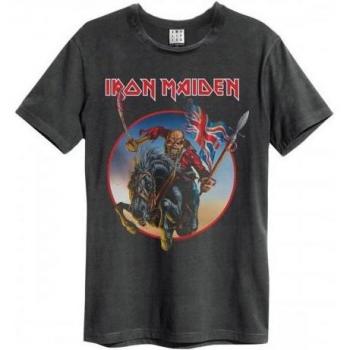T-shirt Iron Maiden Trooper su Steed M Carbone