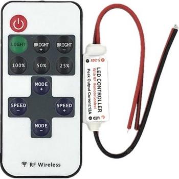 10-Key Remote Controller for Single Color LED Strip Dimmer DC 12V