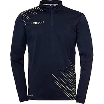 Score 26 Half‑Zip Junior Hoodie – Navy / Fluorescent Yellow (Boys/Girls)
