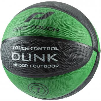 Pro Touch Dunk Basketball – Schwarz/Grün – 7‑Punkte-Standardgröße