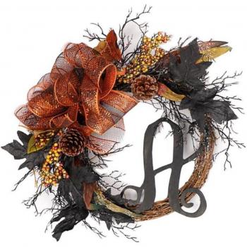 Halloween Guirlande met Schedel en Bladeren