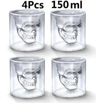 Transparent Skull Shot Cup