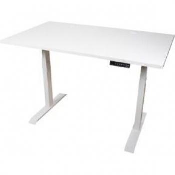 Bureau à Hauteur Électrique STIER TSR 120x80 cm Blanc
