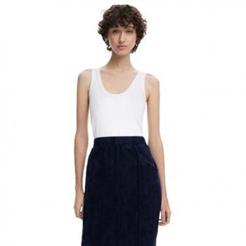 Sofia Blue Denim Skirt – Women's Midi, Size M