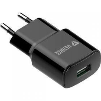 Yenkee Wandladegerät 12 W USB‑A – schwarz