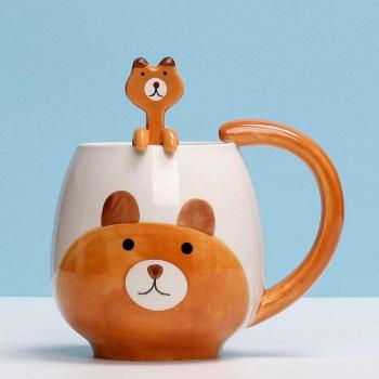 Pig Mug with Spoon