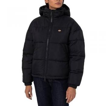 Chaqueta Dickies Alatna Puffer Oversized Negra Mujer