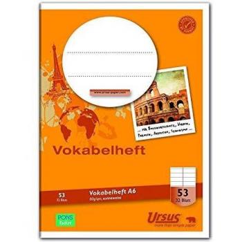 Format-X Vokabelheft A6 liniert mit Mittelstrich 32 Blatt