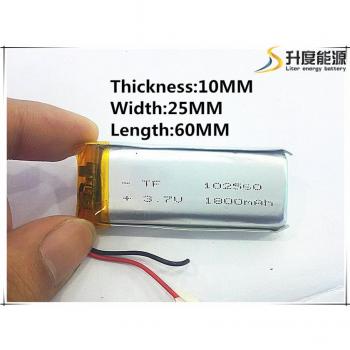 Batería Li-po 1800 mAh 3.7 V para grabador de datos de viaje