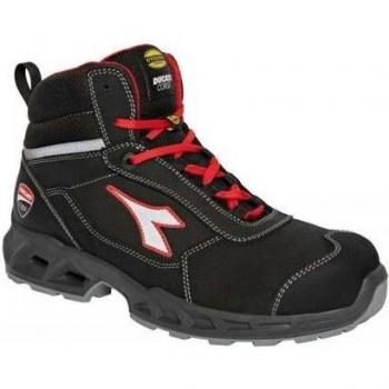 Diadora Shark Engine High S3S Antifurto Rosso e Nero 45