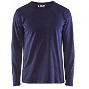 T-shirt Blaklader maniche lunghe blu