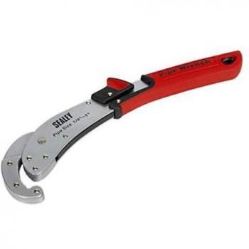Sealey AK5114 Heavy‑Duty Pipe Wrench, Quick Release, 6‑25 mm – Silver