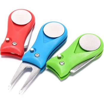 Steel Switchblade Golf Divot Repair Tool