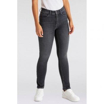 MAC Damen Gerade Jeans »MELANIE dragon-fly« in Grau
