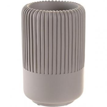 Couvercle de verre en ciment gris 7x7x11 cm DKD Home Décor