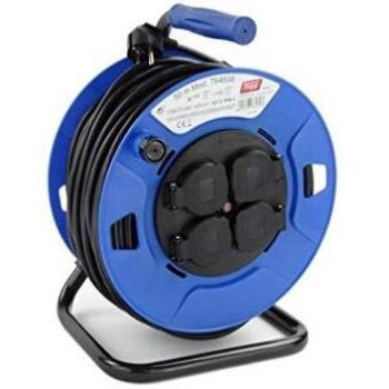 Enrollacable Elec 3x1,5mm 50mt 3000w Ip44 4t-tt Term. Tapa T