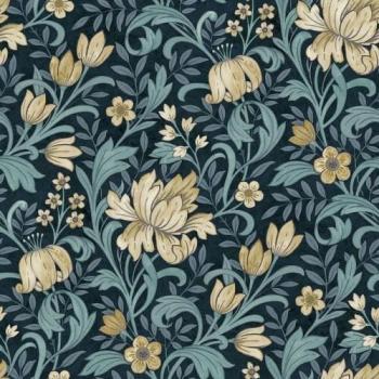 Grandeco One Size Marianische Blumentapete – Farbe Myrte Grün