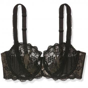 Aubade Damen A L'Amour Halbschalen BH, Schwarz, 80C