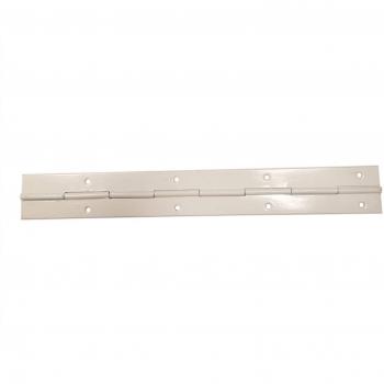40mm Continuous Metal Piano Hinge White Pack of 10