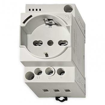 Finder Schaltschrank-Steckdose Grau RAL 7035 1 St