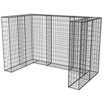 Gabbione in Acciaio per 2 Cassonetti 180x100x120 cm