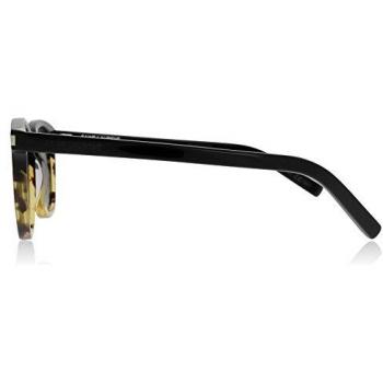 Saint Laurent SL 28 020 Sonnenbrille, Schwarz (20/Grey), 49