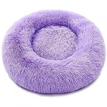 Tessuto viola: cuccia rotonda 100 cm