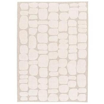 Tappeto decorativo ciottoli beige crema