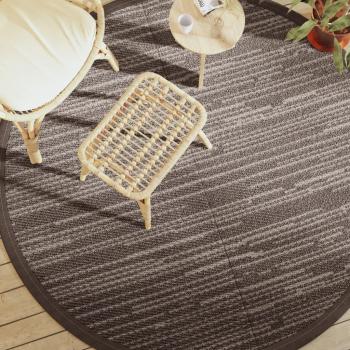 VidaXL Portable Brown Patio Mat Ø200 cm