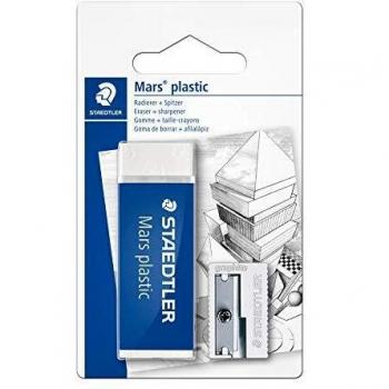 Goma de borrar Staedtler Mars Plastic con sacapuntas de metal
