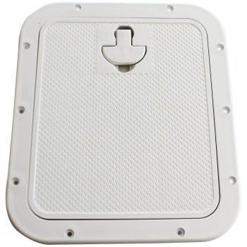 Trappe Nuova Rade blanche, dimensions 306 × 356 mm