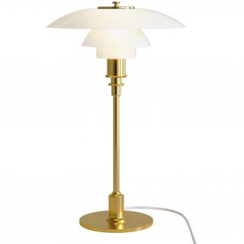 Louis Poulsen PH 3/2 Lampada da tavolo ottone/bianco