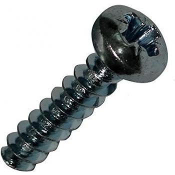 Aerzetix, 50 vis cylindriques M3,5×16 mm en acier zingué, empreinte cruciforme, modèle Pozidriv PZ2 (C19483)