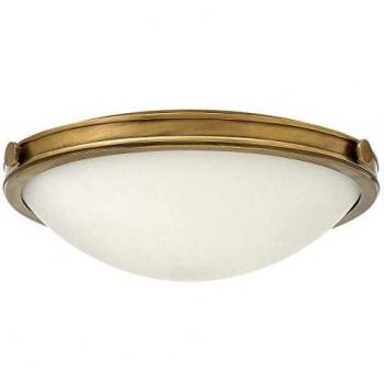 Collier 3-Light Medium Ceiling Flush Light Brass, E27