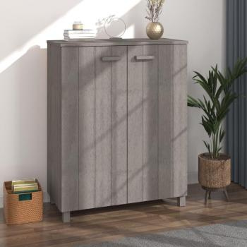 VidaXL Zapatero HAMAR madera maciza pino gris claro 85x40x108 cm